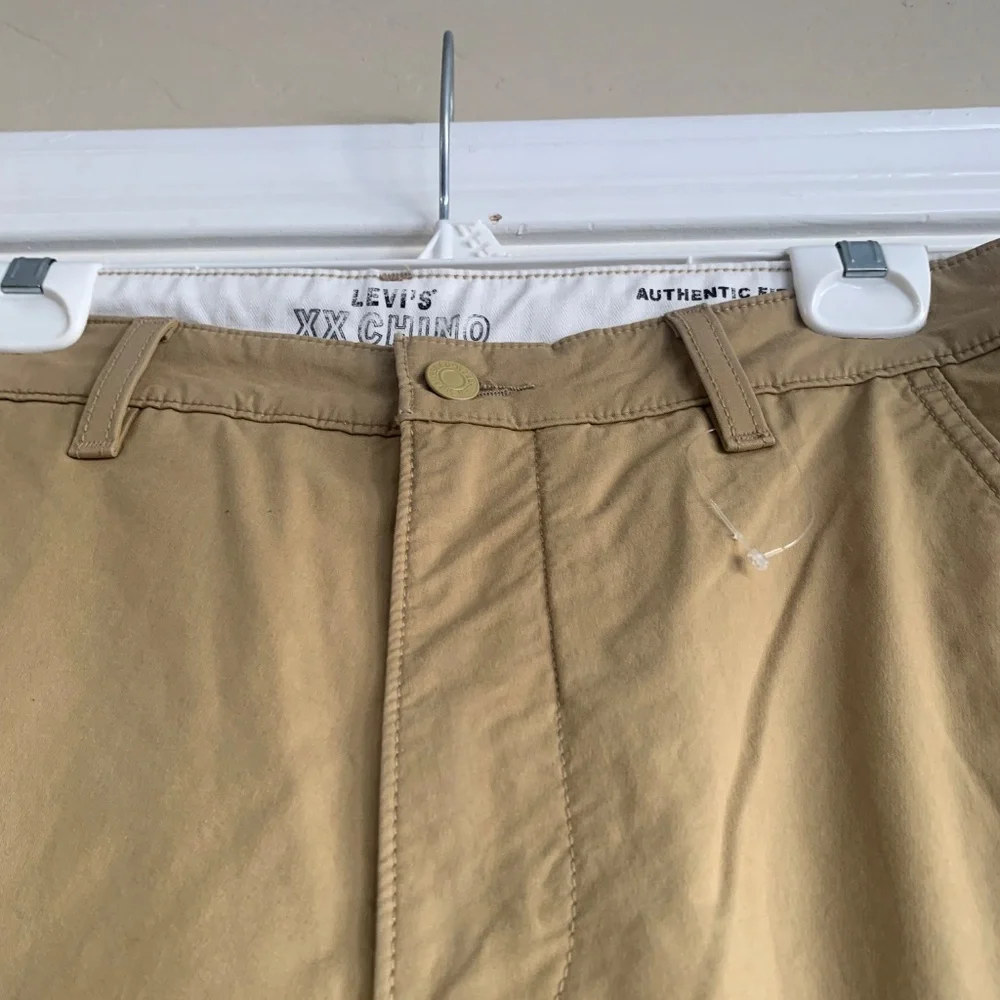Levi's XX Chino Tan Khaki Pants 32x32 Authentic Fit Classic Straight - Picture 4 of 14